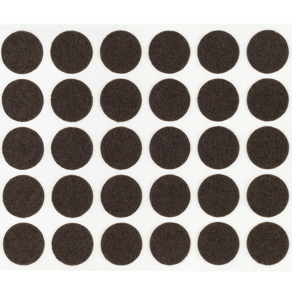1" Diameter Light Duty Felt Pads By Roll - Brown - Image 3