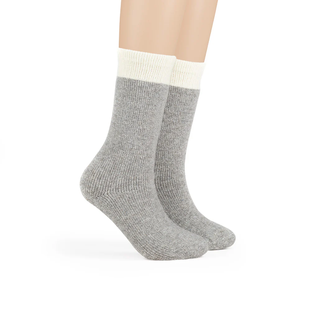 Women's Thermal Wool Socks - Black, Denim, Gray (1241C01), 3 Pack - FINAL SALE - Image 3