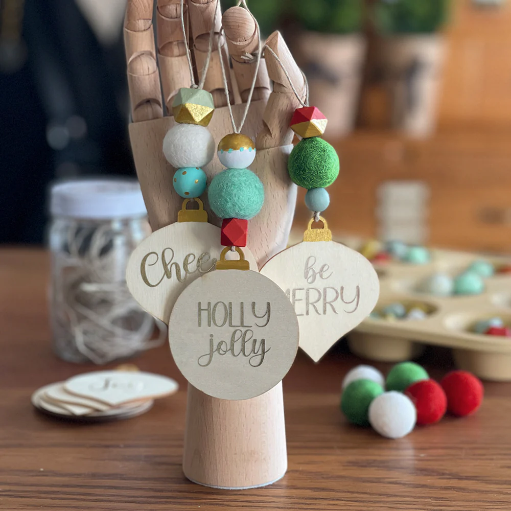 Wool Felt Balls - Assorted Holiday - Image 2